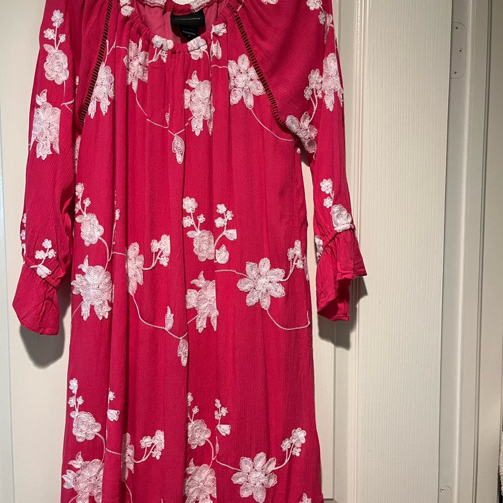 Floral Pink Mini Dress